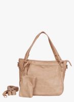 Bagkok Beige Polyurethane (Pu) Satchel