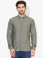 Breakbounce Olive Regular Fit Casual Shirt