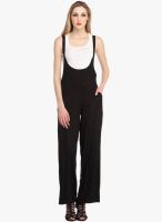 Cottinfab Black Solid Jumpsuit