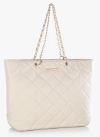 Dorothy Perkins Cream Bone Large Quilted Tote Bag