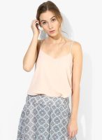 Dorothy Perkins Pink Solid Strappy Top