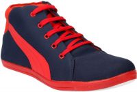 Drivn Ankle Length Casual Sneakers(Blue)
