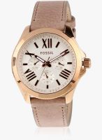 Fossil Am4532 Camel/Rose Gold Analog Watch