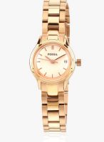 Fossil Es3167-O Golden/Gold Analog Watch