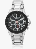 Giordano P153-11 Silver/Black Analog Watch