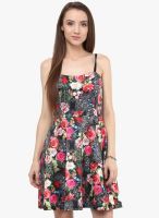 Harpa Multicoloured Colored Printed Skater Dress
