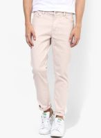 Incult Beige Low Rise Skinny Fit Jeans