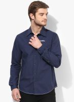 Jack & Jones Navy Blue Casual Shirt