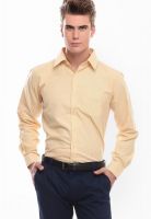 Jogur Striped Yellow Formal Shirt