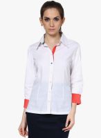 Kaaryah White Solid Shirt