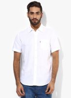Levi's White Regular Fit Casual Shirt