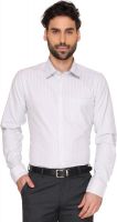 Markrich Men's Striped Formal Blue Shirt