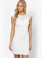 Miss Selfridge White Colored Embellished Bodycon Dress