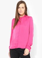 Only Fuchsia Solid Shirt