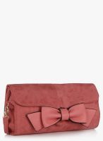 P.H.A.T Pink Suede Clutch