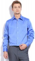 Park Avenue Men's Solid Formal Dark Blue Shirt