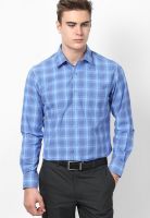 Peter England Blue Slim Fit Formal Shirt