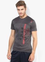 Reebok Fitness Grey Training Round Neck T-Shirt