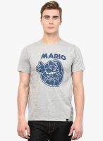 Rigo Light Grey Printed Round Neck T-Shirt