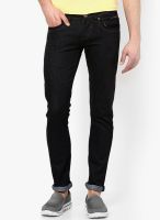 Rookies Washed Blue Slim Fit Jeans