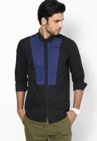 See Designs Black Solid Casual Shirt