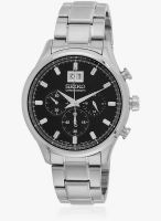 Seiko Spc083p1-Sor Silver/Black Chronograph Watch