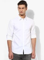 Selected White Slim Fit Casual Shirt