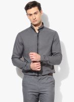 Sisley Grey Slim Fit Formal Shirt