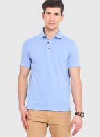 Smokestack Blue Solid Polo T-Shirts