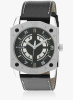 Sonata 7104Sl02 Black/Two Tone Analog Watch