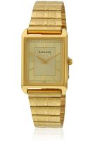 Sonata Nf7007Ym13 Golden/Golden Analog Watch