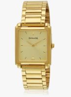 Sonata Ng7053ym02a Golden/Golden Analog Watch