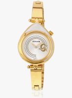 Sonata Sitara 8119Ym03 Golden/Silver Analog Watch