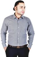 Spaky Men's Checkered Formal Black Shirt