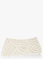 Spice Art White Clutch