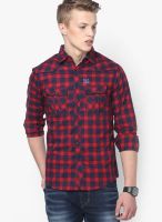 Spykar Red Casual Shirt