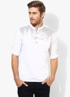 Spykar White Regular Fit Casual Shirt