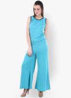 Street 9 Blue Solid Jumpsuit