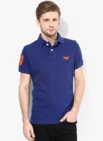 Superdry Blue Polo T-Shirt