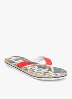 Superdry Cork Hibiscus Red Flip Flops