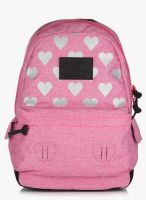 Superdry Heart Pink Marl Reflecta Montana Backpack