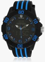 Swiss Design Swiss Design Analog & Digital Black Blue Watch