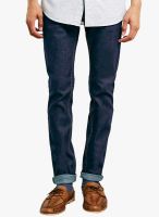 TOPMAN Light Blue Mid Rise Skinny Fit Jeans