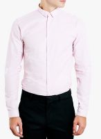 TOPMAN Pink Striped Slim Fit Formal Shirt