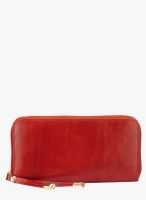 Teakwood Red Leather Wallet