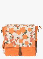 The House of tara Orange Canvas Backpack