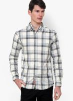 The Indian Garage Co. Black Check Slim Fit Casual Shirt