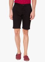 The Indian Garage Co. Black Solid Shorts