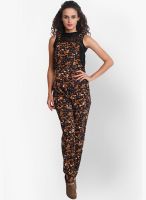 The gud look Black Printed Jumpsuit