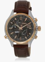 Timex T2N942-SOR Brown/Black Chronograph Watch